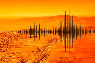 San Andreas Fay Hattı 'nın bu kadar çok deprem sebebi var. Kurumuş düzlüklerde görülebilir.