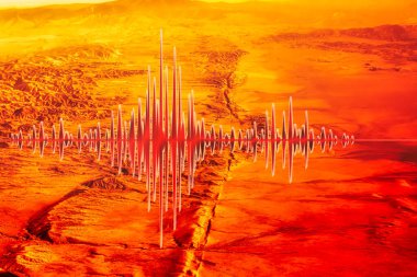 San Andreas Fay Hattı 'nın bu kadar çok deprem sebebi var. Kurumuş düzlüklerde görülebilir.