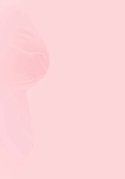 Schwangere Mit Dickem Bauch Auf Rosa — Stockfoto
