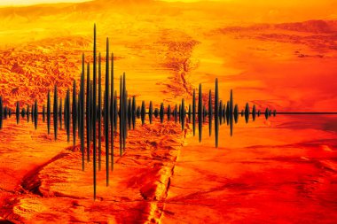 San Andreas Fay Hattı 'nın bu kadar çok deprem sebebi var. Kurumuş düzlüklerde görülebilir.