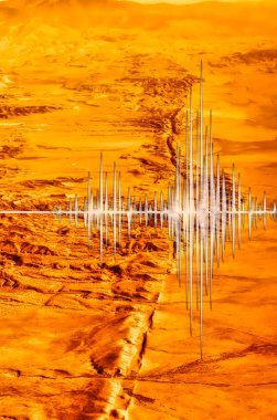 San Andreas Fay Hattı 'nın bu kadar çok deprem sebebi var. Kurumuş düzlüklerde görülebilir.