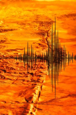 San Andreas Fay Hattı 'nın bu kadar çok deprem sebebi var. Kurumuş düzlüklerde görülebilir.