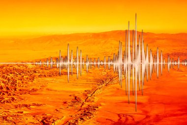 San Andreas Fay Hattı 'nın bu kadar çok deprem sebebi var. Kurumuş düzlüklerde görülebilir.