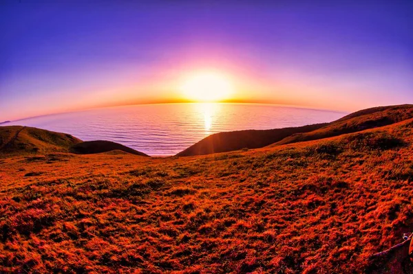 Point Reyes, United States - March 03, 2012 : Point Reyes at the moment of sunset is even more magical then during the day