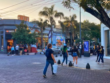buenos aires, argentina, 03 November 2022: people walking on the street in the popular Soho Palermo neighborhood