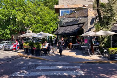 buenos aires, argentina, 03 November 2022: a trendy store or restaurant with people in the popular Soho Palermo neighborhood