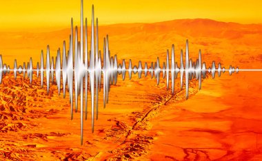 San Andreas Fay Hattı 'nın bu kadar çok deprem sebebi var. Kurumuş düzlüklerde görülebilir.