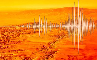 San Andreas Fay Hattı 'nın bu kadar çok deprem sebebi var. Kurumuş düzlüklerde görülebilir.
