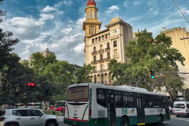 buenos aires, argentina - 28 October 2022: an historic building with architectural tower of architect mario palanti