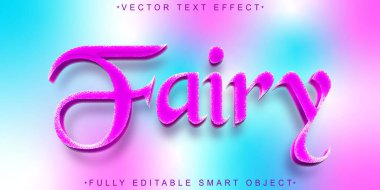 Pembe Vektör Tam Düzenlenebilir Akıllı Nesne Metin Efekti