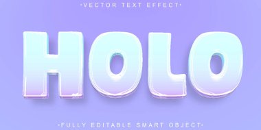 Çizgi film Sanal Vektör Tam Düzenlenebilir Akıllı Nesne Metin Efekti 