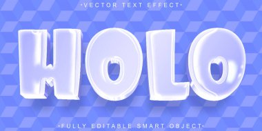 Çizgi film Sanal Vektör Tam Düzenlenebilir Akıllı Nesne Metin Efekti