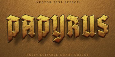 Kahverengi Eskimiş Kağıt Papirüs Vektörü Tamamen Düzenlenebilir Akıllı Objec