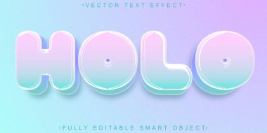 Çizgi film Sanal Vektör Tam Düzenlenebilir Akıllı Nesne Metin Efekti