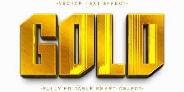 Lüks Altın Vektör Tam Düzenlenebilir Akıllı Nesne Metin Efekti