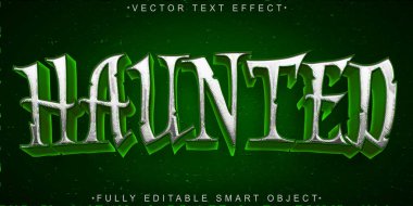 Lanetli Korkunç Vektör Tam Düzenlenebilir Akıllı Nesne Metin Efekti