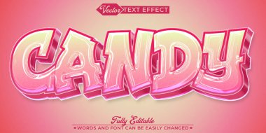 Graffiti Parlak Hafif Renkli Şeker Vektörü Düzenlenebilir Metin Efekti T