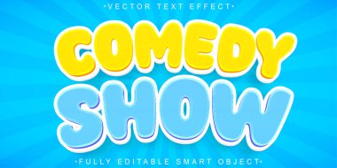 Çizgi film Komedi Gösterisi Vektörü Tamamen Düzenlenebilir Akıllı Nesne Metni Efesi