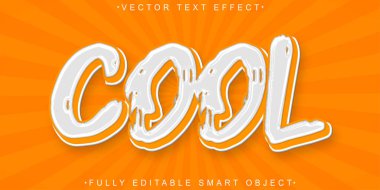 Karikatür Süper Vektör Tamamen Düzenlenebilir Akıllı Nesne Metni Efekti