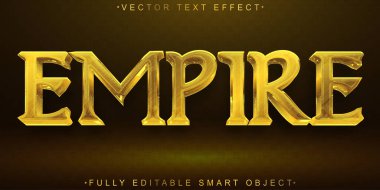 Altın Tarihi İmparatorluk Vektörü Tamamen Düzenlenebilir Akıllı Nesne Metni E
