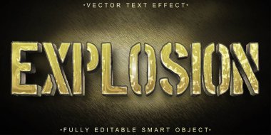 Eskimiş Patlama Vektörü Tamamen Düzenlenebilir Akıllı Nesne Metin Efekti