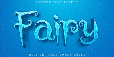 Mavi Peri Vektörü Tam Düzenlenebilir Akıllı Nesne Metin Efekti