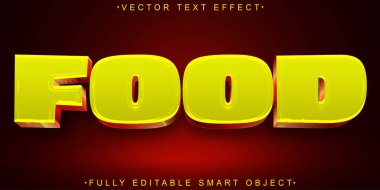 Kırmızı Sarı Karikatür Fodd Vektörü Tamamen Düzenlenebilir Akıllı Nesne Metni 