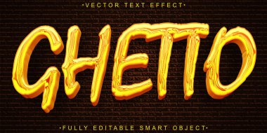 Parlak Graffiti Turuncu Getto Vektörü Tamamen Düzenlenebilir Akıllı Nesne 