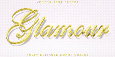 Cazibeli Altın Lüks Zarif Vektör Tamamen Düzenlenebilir Akıllı Nesne