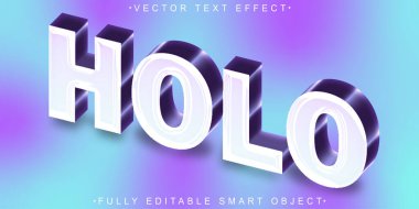 Çizgi film Sanal Vektör Tam Düzenlenebilir Akıllı Nesne Metin Efekti