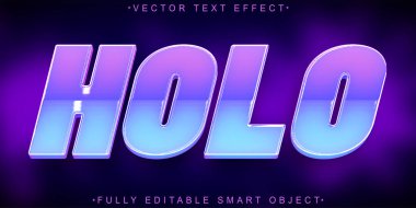  Sanal Vektör Tam Düzenlenebilir Akıllı Nesne Metin Efekti