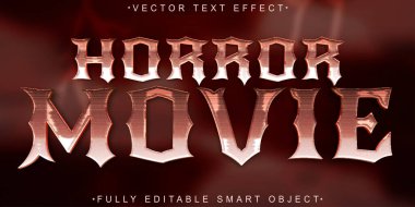 Su Renkli Vektör Tamamen Düzenlenebilir Akıllı Nesne Metni 