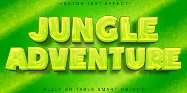 Çizgi film Yeşil Orman Macera Vektörü Tamamen Düzenlenebilir Akıllı Objec