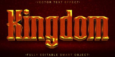 Tarihsel Parlak Altın Krallık Vektörü Tamamen Düzenlenebilir Akıllı Obje