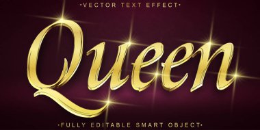 Altın Parlak Konforlu Tarihsel Kraliçe Vektörü Tamamen Düzenlenebilir Akıllı 