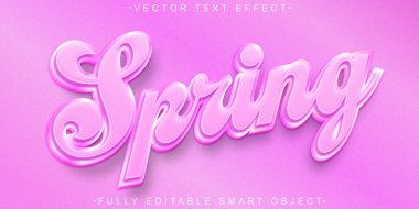 Şirin Pembe Betik Yay Vektörü Tamamen Düzenlenebilir Akıllı Nesne Metni 