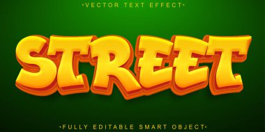  Graffiti Sokak Sanatçısı Vektörü Tamamen Düzenlenebilir Akıllı Nesne Metni 