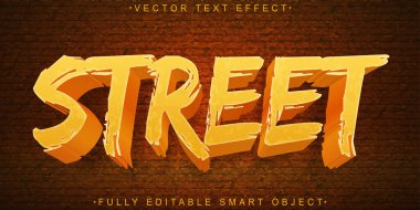  Graffiti Sokak Sanatçısı Vektörü Tamamen Düzenlenebilir Akıllı Nesne Metni 