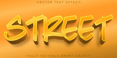  Graffiti Sokak Sanatçısı Vektörü Tamamen Düzenlenebilir Akıllı Nesne Metni 