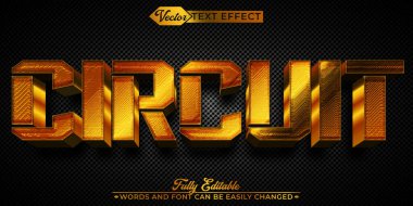 Modern ve Teknik Elektronik Devre Vektörü Düzenlenebilir Metin Efekti