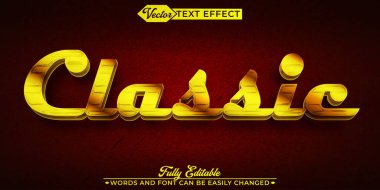 En Eski Klasik Retro Vintage Kırmızı Vektör Düzenleme Metni Efekti