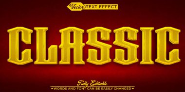 Klasik Düzenlenebilir Metin Efekti Şablonu