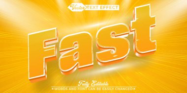 Çizgi film Hızlı Vektör Düzenlenebilir Metin Efekti Şablonu