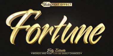 Talih Vektörü Düzenlenebilir Metin Efekti Şablonu