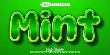  Naneli Herb Fresh Cool Green Doğal Düzenlenebilir Metin Efekti T