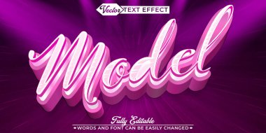 Model Vektör Düzenlenebilir Metin Efekti Şablonu