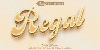 Altın Lüks Muhteşem Parlak Vektör Düzenlenebilir Metin Efekti Şablonu