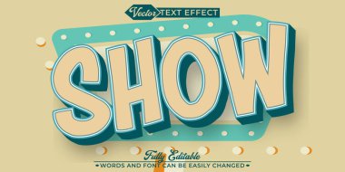 Çizgi film Vektör Düzenlenebilir Metin Efekti Şablonu