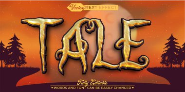 Kahverengi Masal Düzenlenebilir Metin Efekti Şablonu