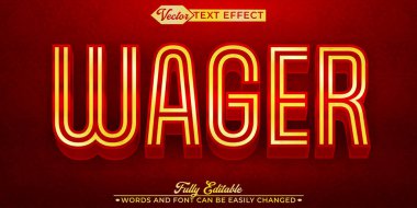 Lüks Altın Bahis Vektörü Düzenlenebilir Metin Efekti Şablonu